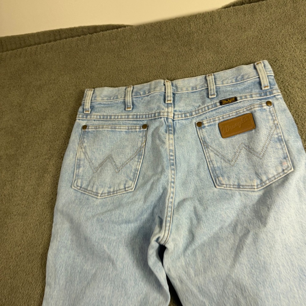 Wrangler Mens Cowboy Cut Slim Fit Light Wash Jeans 936GBH 32x32 Blue Denim